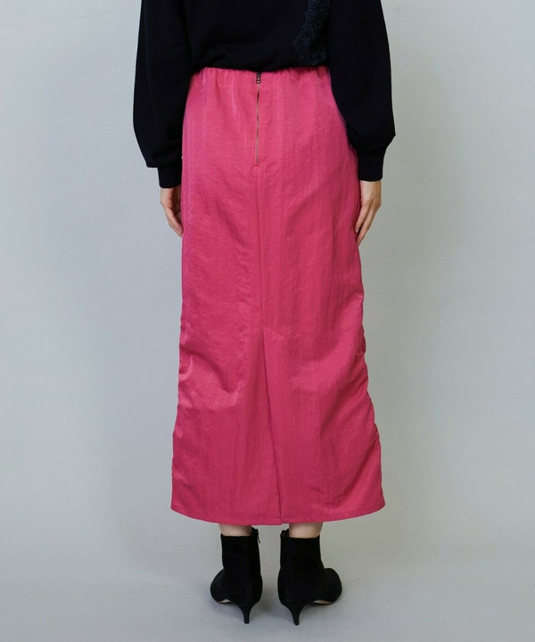 【Lサイズ】ナイロンタフタIラインスカート 詳細画像