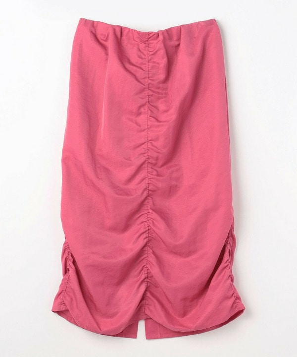 【Lサイズ】ナイロンタフタIラインスカート 詳細画像 ピンク