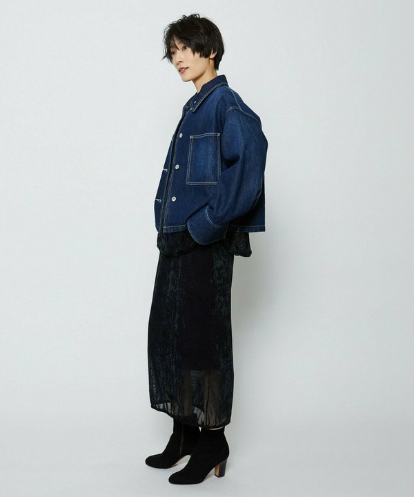 【大きいサイズ】feerique ベロアチュールプルオーバー 詳細画像