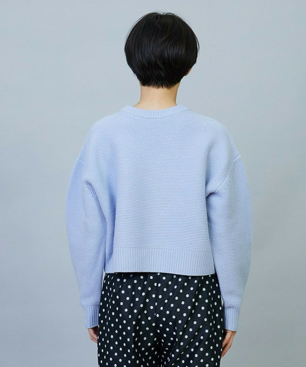 【大きいサイズ】ANNUAL&times;MOGA　ウールカシミヤバイカラープルオーバー 詳細画像