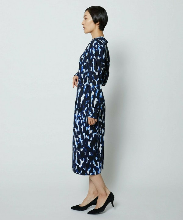 【Lサイズ】wb　ポンチミスティプリントタイトスカート 詳細画像