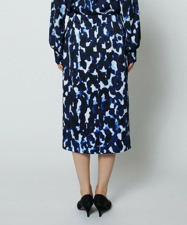 【Lサイズ】wb　ポンチミスティプリントタイトスカート 詳細画像