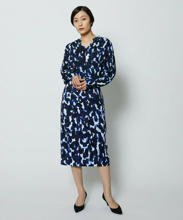 【Lサイズ】wb　ポンチミスティプリントタイトスカート 詳細画像