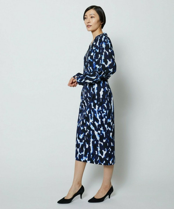 【Lサイズ】wb　ポンチミスティプリントタイトスカート 詳細画像