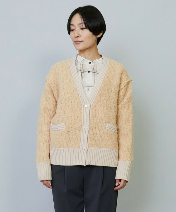 【大きいサイズ】SPGNA MOLE Vネックカーディガン 詳細画像