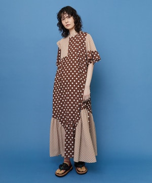 ドレープドット ワンピース