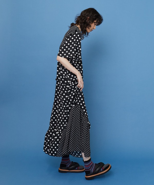 ドレープドット ワンピース 詳細画像