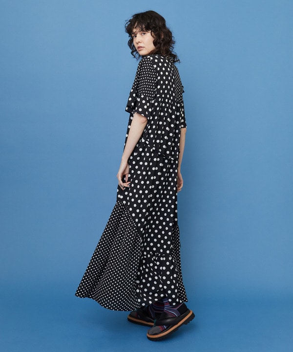 ドレープドット ワンピース 詳細画像