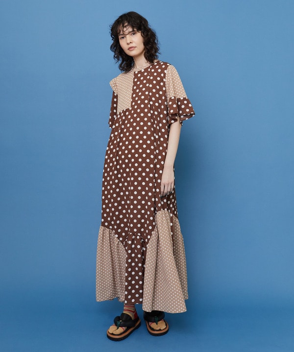 ドレープドット ワンピース