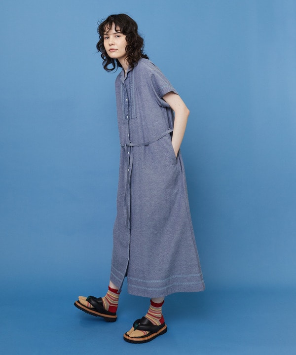 ダガリー ワンピース 詳細画像