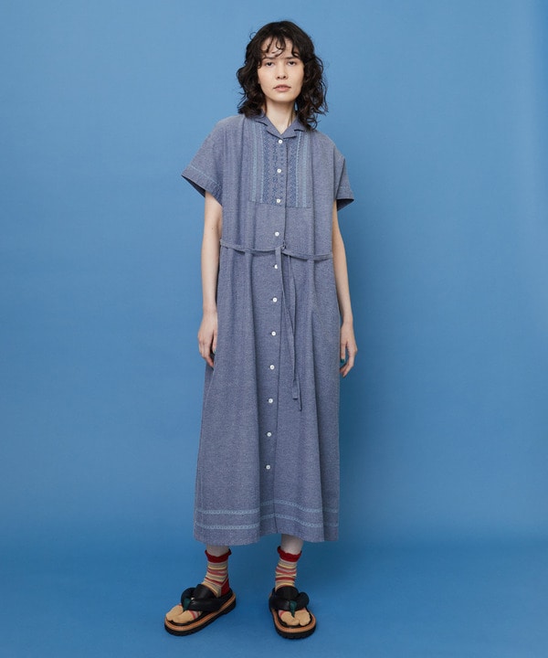 ダガリー ワンピース 詳細画像