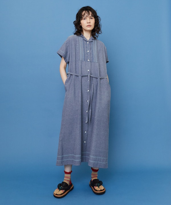 ダガリー ワンピース 詳細画像