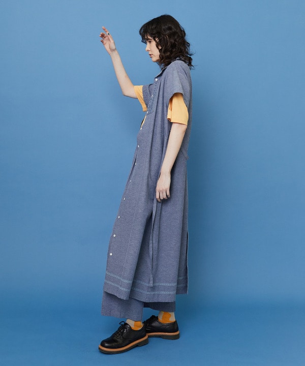 ダガリー ワンピース 詳細画像