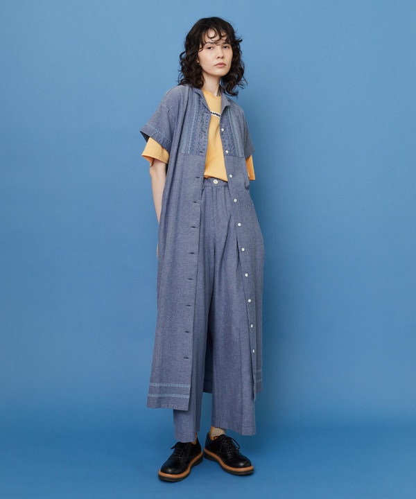 ダガリー ワンピース 詳細画像