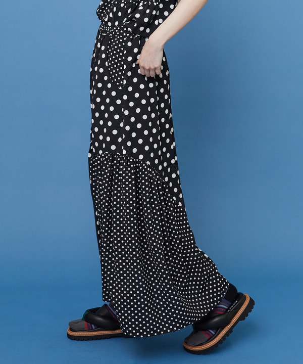 ドレープドット スカート 詳細画像