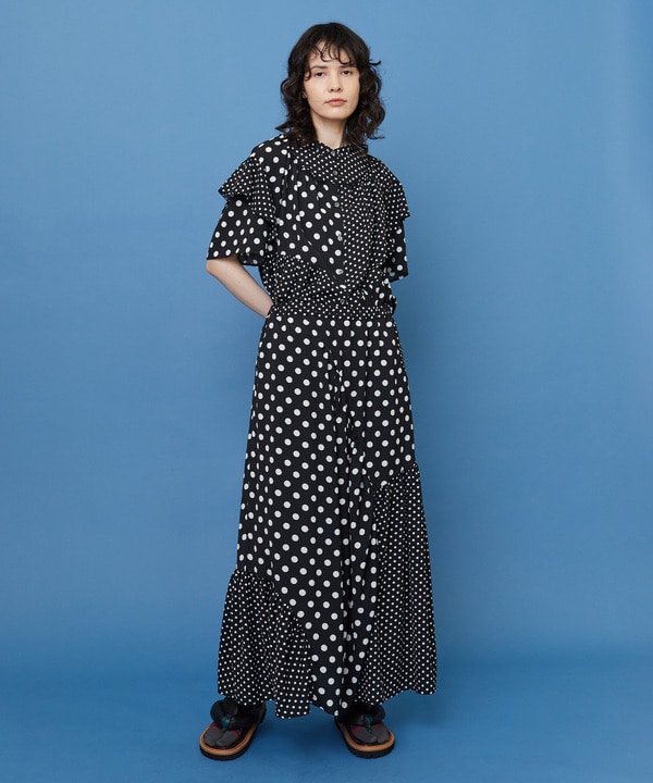 ドレープドット スカート 詳細画像