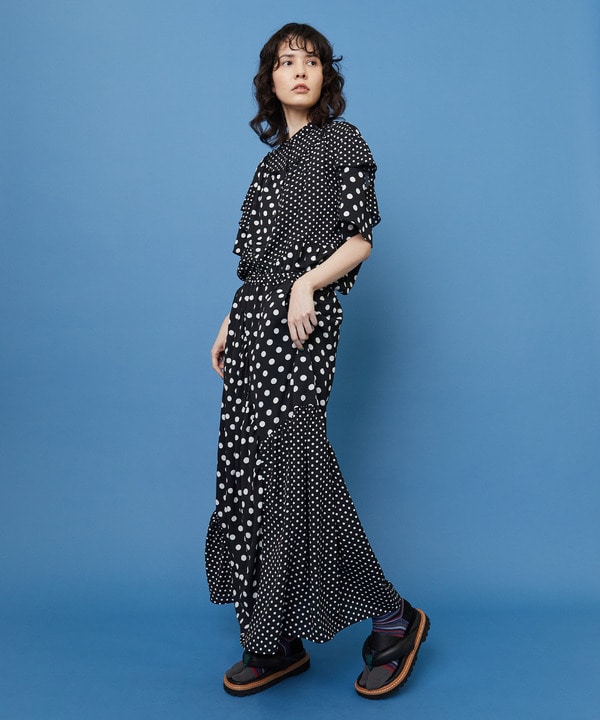ドレープドット スカート 詳細画像