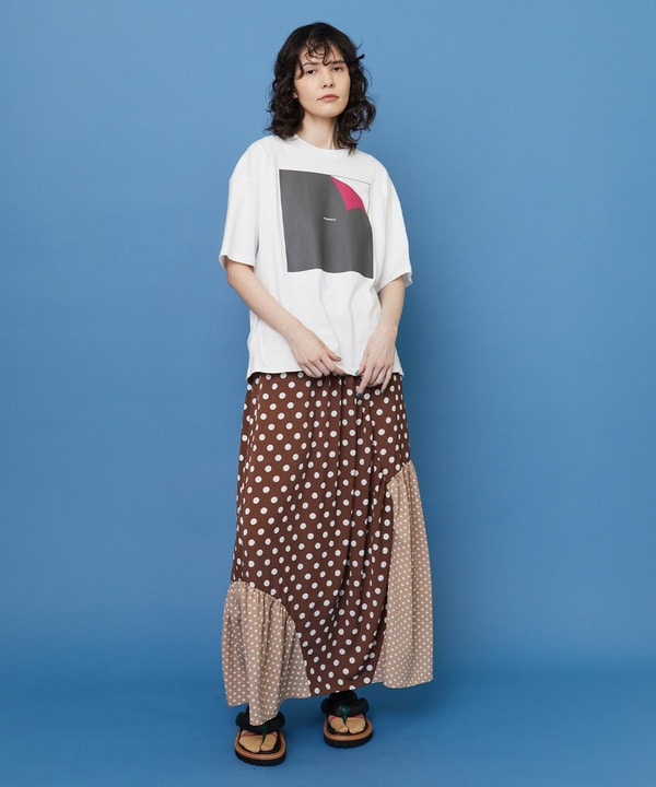 ドレープドット スカート 詳細画像