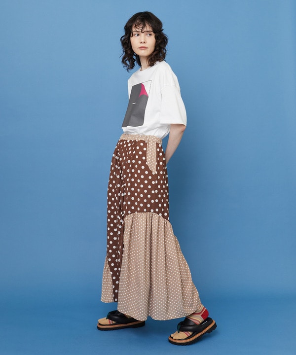 ドレープドット スカート 詳細画像