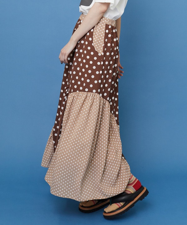 ドレープドット スカート 詳細画像