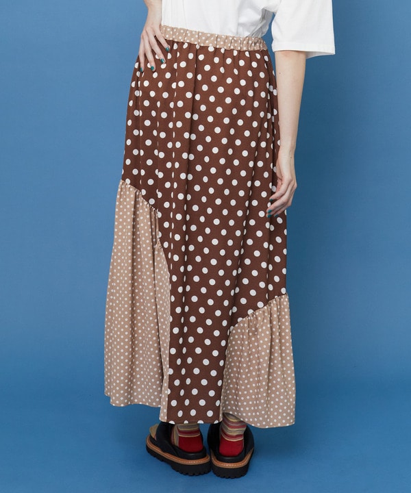 ドレープドット スカート 詳細画像