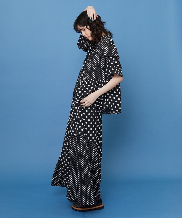 ドレープドット スカート 詳細画像