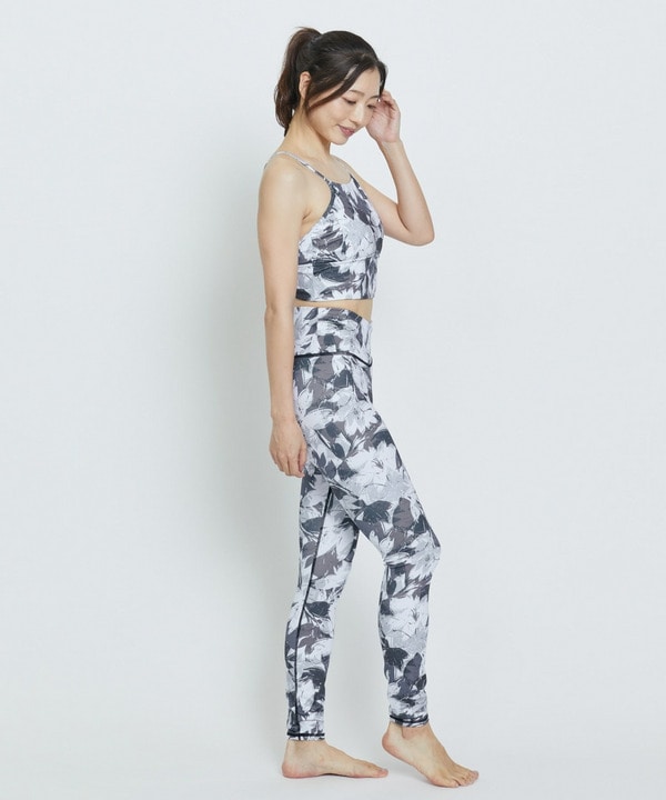 ribbon flowerプリントクロスレギンス/水着・UVカット・水陸両用・吸汗速乾・ホットヨガ対応・耐塩素 詳細画像