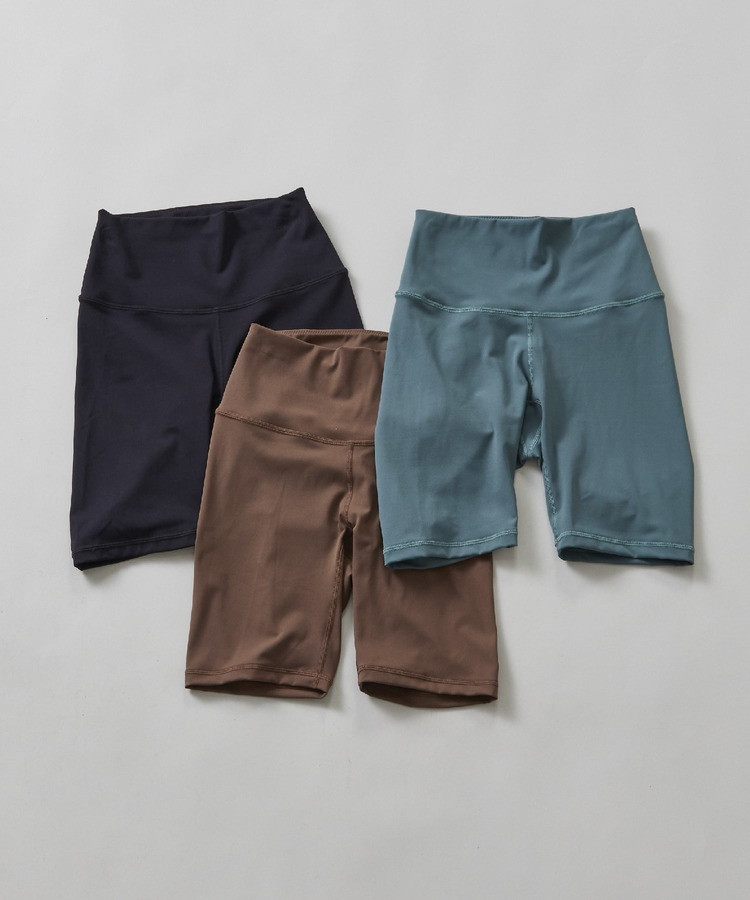 【定番】YOGA FITハーフレギンス／UVカット・吸汗速乾・ホットヨガ対応・水着・水陸両用 詳細画像