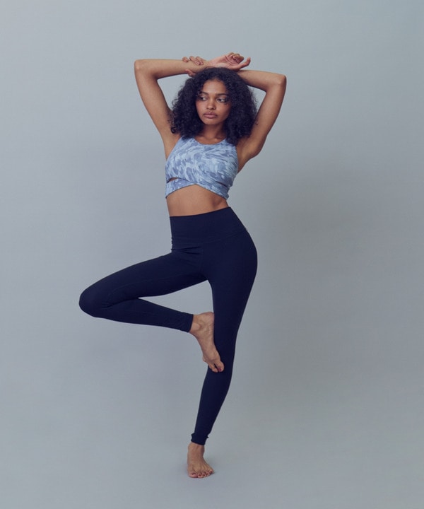 FadeLeopardプリントショートトップス/パット付き・水着・UVカット・水陸両用・吸汗速乾・ホットヨガ対応・耐塩素 詳細画像