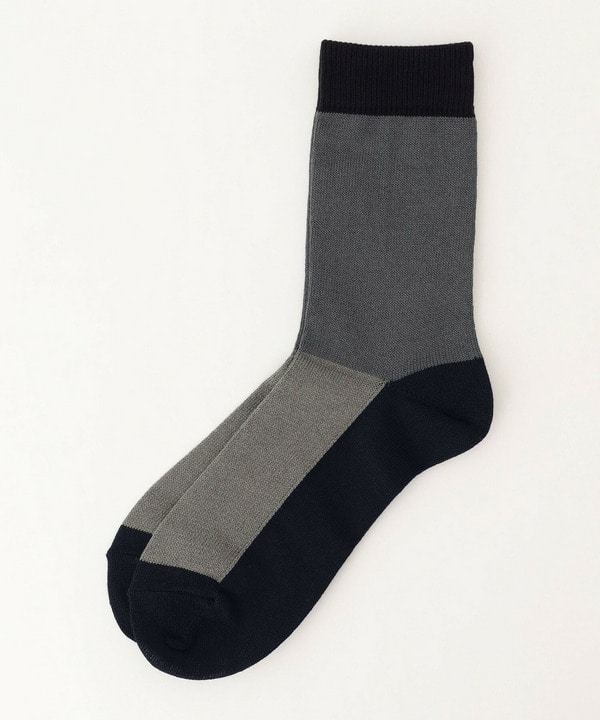 カラーブロックソックス 詳細画像 ブラック