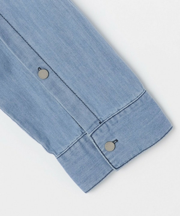 5.8onzデニムロングシャツ 詳細画像