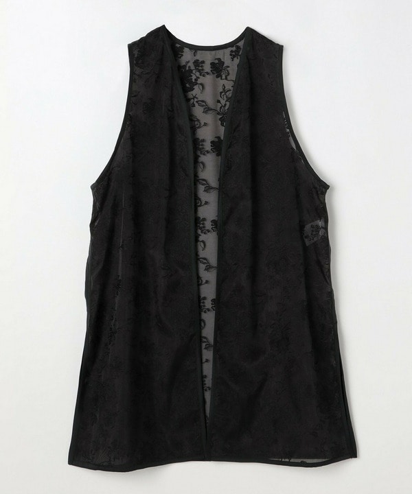 オーガンジーフラワー刺繍ジレ 詳細画像