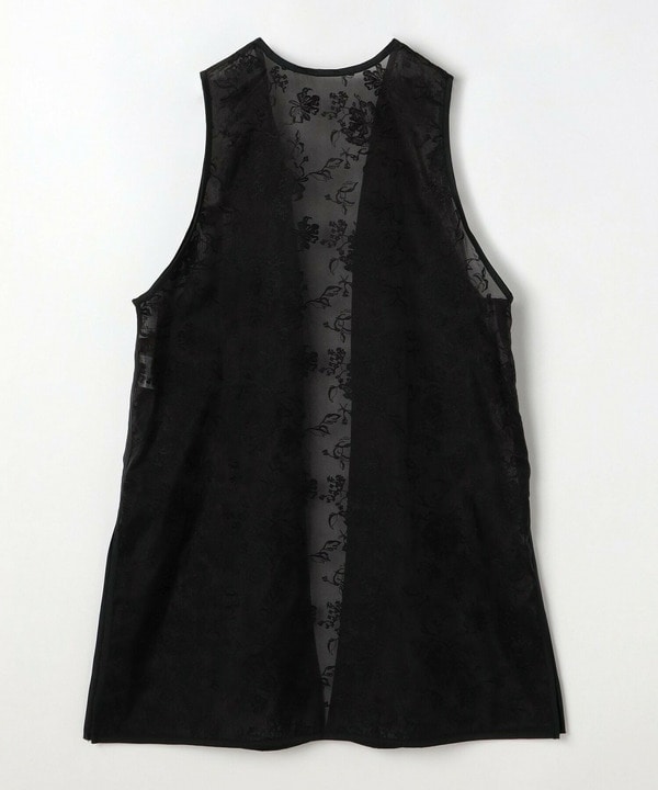 オーガンジーフラワー刺繍ジレ 詳細画像