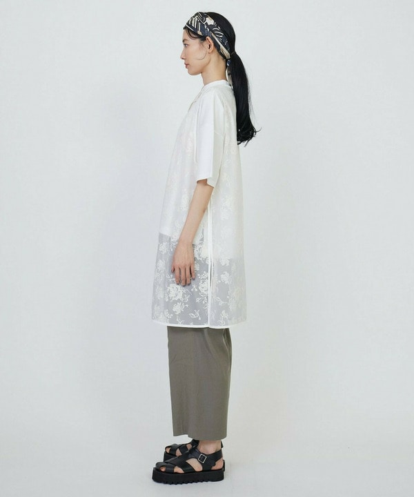 オーガンジーフラワー刺繍ジレ 詳細画像