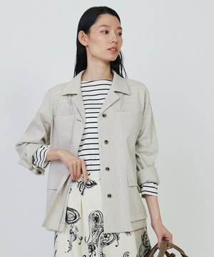 テンセルリネンストレッチジャケット