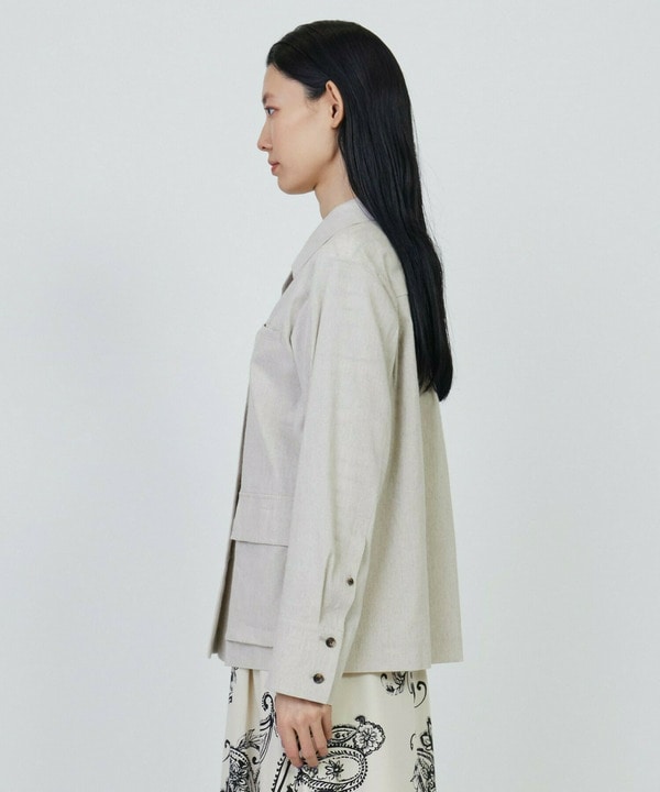 テンセルリネンストレッチジャケット 詳細画像