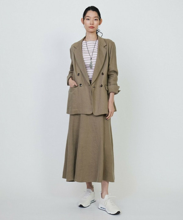 リネンツイルスカート 詳細画像