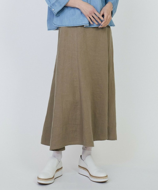 リネンツイルスカート 詳細画像 ベージュ