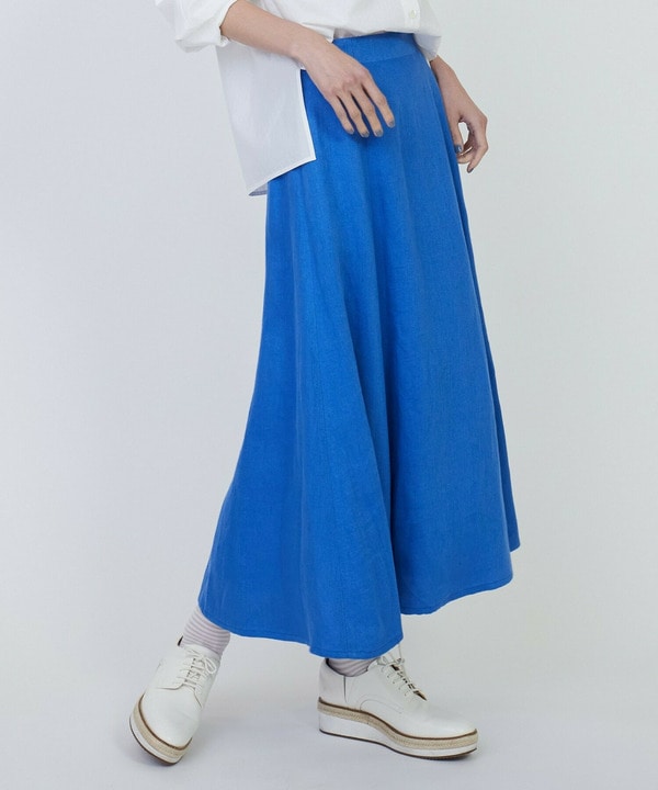 リネンツイルスカート 詳細画像 ブルー