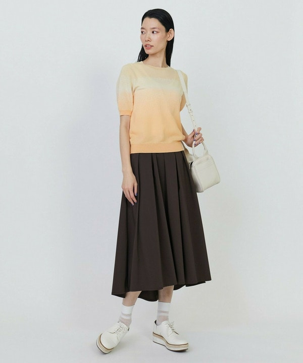 グラデーションジャガードクルーネックニット 詳細画像