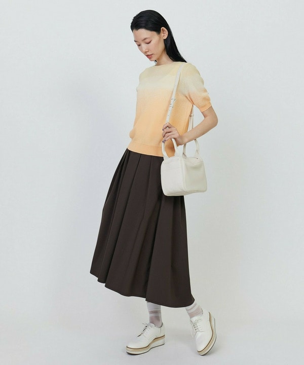 グラデーションジャガードクルーネックニット 詳細画像