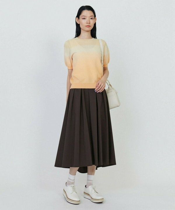 グラデーションジャガードクルーネックニット 詳細画像