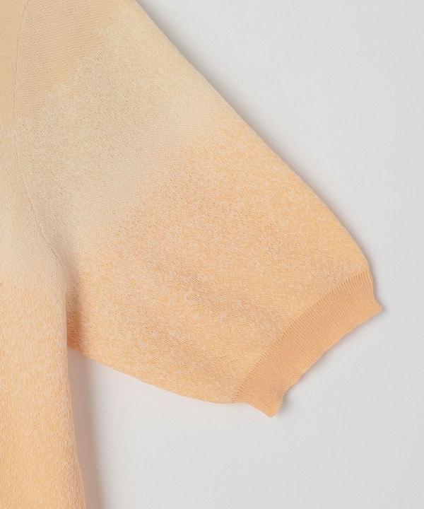 グラデーションジャガードクルーネックニット 詳細画像