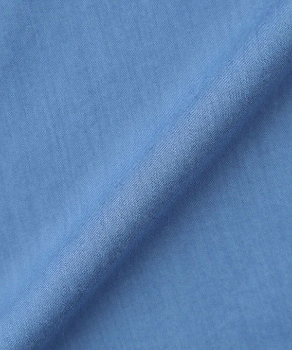 コットンレーヨンローンボタニカルダイポンチョブラウス 詳細画像