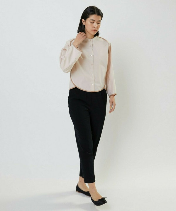 ストレッチブロードブラウス 詳細画像