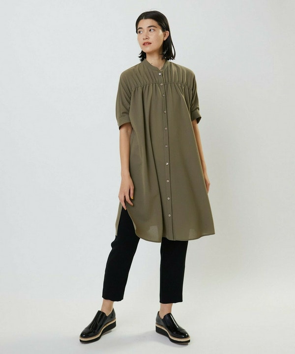 サマーポプリンロングシャツ 詳細画像