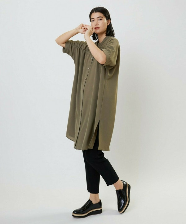 サマーポプリンロングシャツ 詳細画像