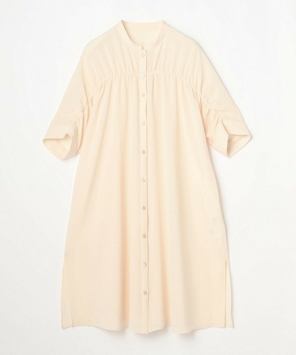 サマーポプリンロングシャツ 詳細画像 アイボリー