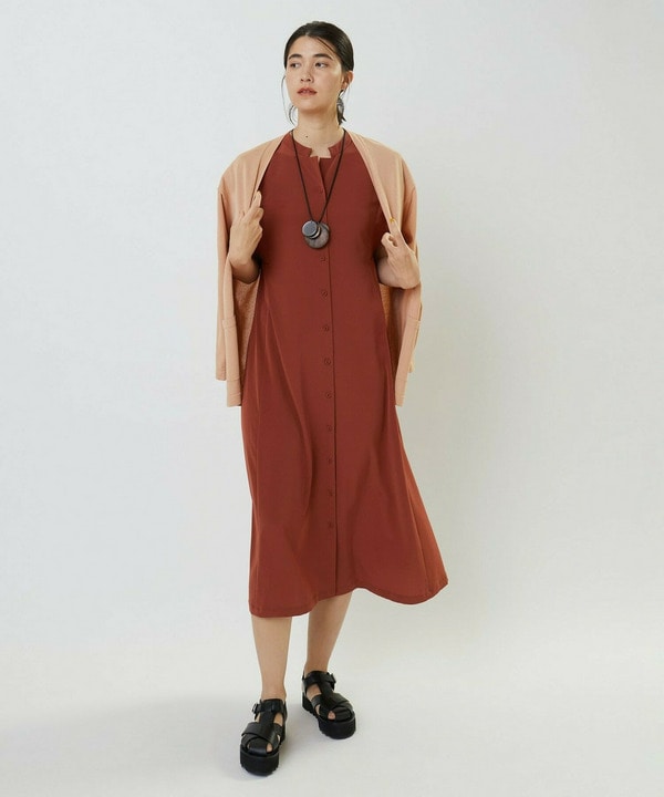 ストレッチデシンワンピース 詳細画像