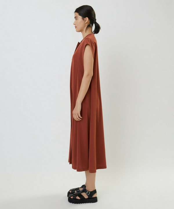 ストレッチデシンワンピース 詳細画像